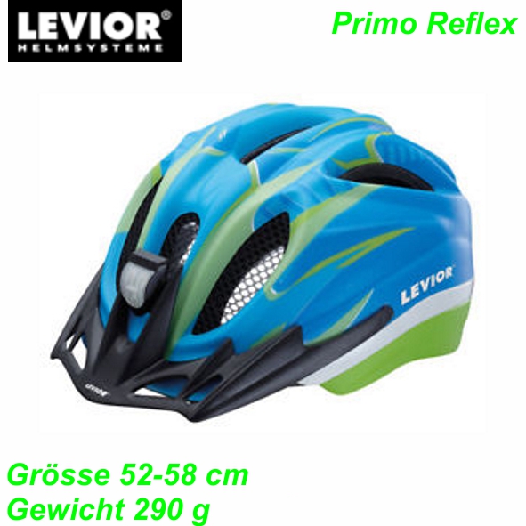 Helm LEVIOR Primo reflex blau grn matt Mountain Bike Fahrrad Velo Teile Ersatzteile Parts Shop kaufen Schweiz
